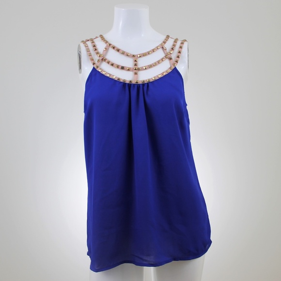 Lulumari Tops - NWT Lulumari Upper East Side Women's Studded Top